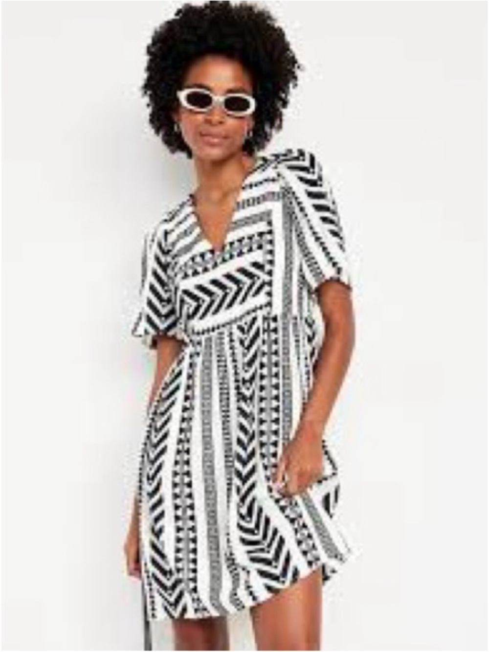 Old Navy Jacquard Mini Swing Dress